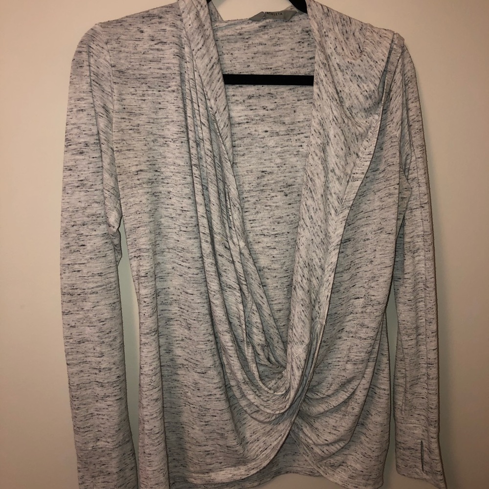 Athleta front wrap long sleeve hoodie